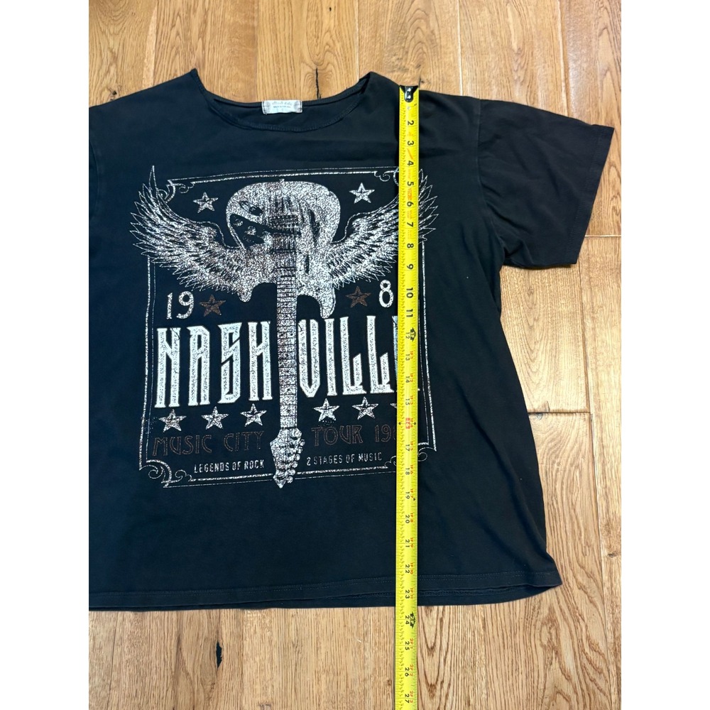 Altar'd State Nashville Music City Tour 1984 Graphic Tee Faded Black Small - Picture 3 of 5